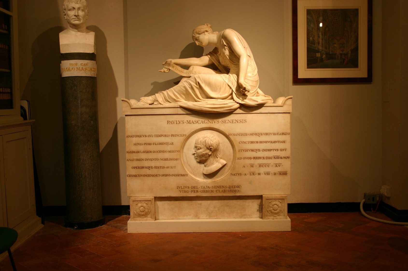 Paolo Mascagni's cenotaph, Accademia dei Fisiocritici, Siena, Italy - 01.JPG